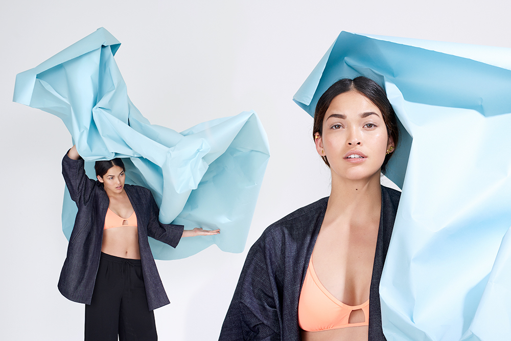 Jacket: Derek Lam | Bikini: Eidon | Culottes: Zara | Bracelet: Pamela Love | Earrings: Maria Black | Earcuff: Maria Black